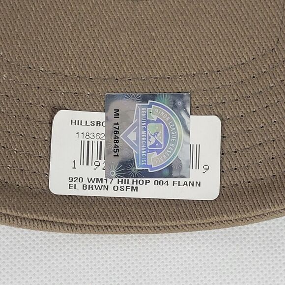 Hillsboro Hops Tartan Plaid MiLB New Era 9fifty Leather Strap Adjustable Hat - Picture 11 of 14